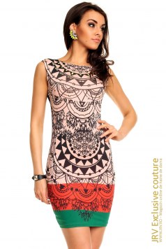 Rochie de zi Mily Pink - Magazin online haine de dama Fashion