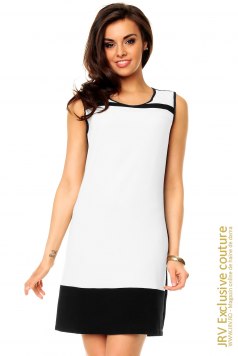 Rochie office Goldy White - Magazin online haine de dama Fashion