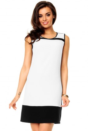 Rochie office Goldy White din Colectia de SCOASE DIN STOC