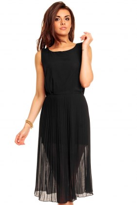 Rochie plisata Dy Black din Colectia de SCOASE DIN STOC
