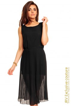 Rochie plisata Dy Black - Magazin online haine de dama Fashion