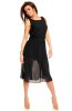 SCOASE DIN STOC - Rochie plisata Dy Black