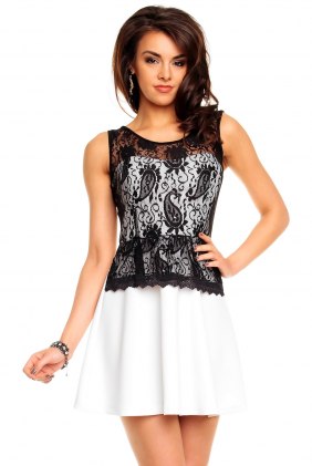 Rochie dantela Fashion White din Colectia de SCOASE DIN STOC
