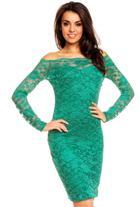 Rochie dantela Caila Green din Colectia de SCOASE DIN STOC