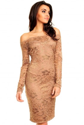 Rochie dantela Caila Brown din Colectia de SCOASE DIN STOC