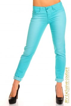 Pantaloni Love Turquoise - Magazin online haine de dama Fashion