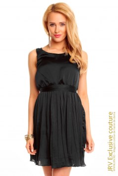 Rochie plisata May Black - Magazin online haine de dama Fashion