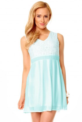 Rochie dantela Ethy Bleu din Colectia de SCOASE DIN STOC