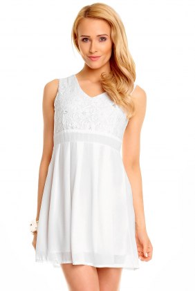 Rochie dantela Ethy Alba din Colectia de SCOASE DIN STOC