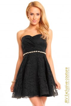 Rochie dantela Loly Black - Magazin online haine de dama Fashion