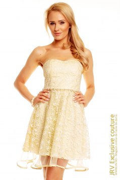 Rochie dantela Ynna Beige - Magazin online haine de dama Fashion