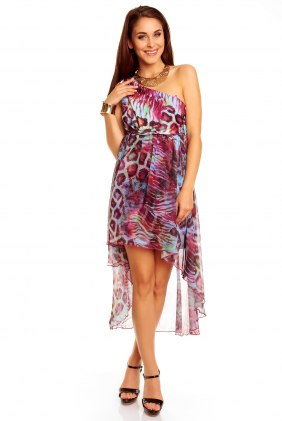 Rochie Animal Print Purple din Colectia de SCOASE DIN STOC