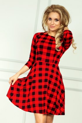 Rochie retro Katerina Red din Colectia de ROCHII RETRO