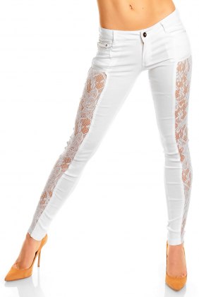 Pantaloni Lye White din Colectia de SCOASE DIN STOC