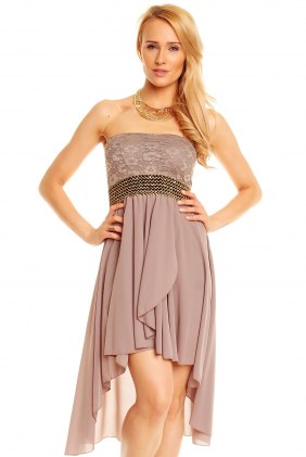 Rochie Dantela Iris Brown din Colectia de SCOASE DIN STOC