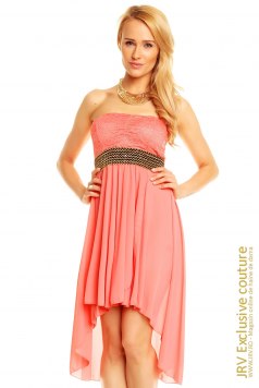 Rochie Dantela Iris Salmon - Magazin online haine de dama Fashion