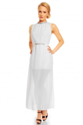 Rochie eleganta Angelique White din Colectia de SCOASE DIN STOC
