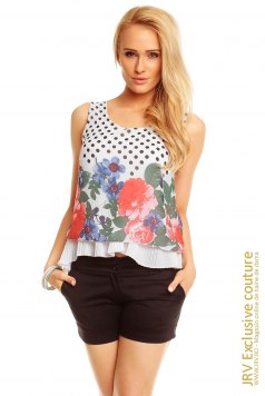 Top Flo White - Magazin online haine de dama Fashion