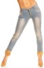 SCOASE DIN STOC - Blugi Blue Animal Print
