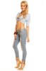 SCOASE DIN STOC - Blugi Blue Animal Print