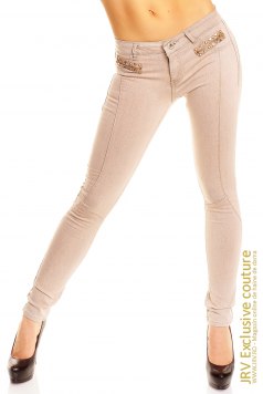 Pantaloni Ragy Beige - Magazin online haine de dama Fashion