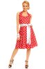 SCOASE DIN STOC - Rochie cu buline Red-White