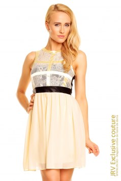 Rochie de club Celeste Creme - Magazin online haine de dama Fashion