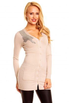 Pulover Kristy Beige din Colectia de DE VARA