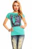 SCOASE DIN STOC - Tricou Butterfly Blue
