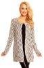 DE VARA - Cardigan Aby Beige-Blue