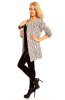 DE VARA - Cardigan Aby Beige-Blue