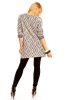 DE VARA - Cardigan Aby Beige-Blue