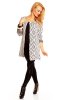 DE VARA - Cardigan Aby Creme-Black