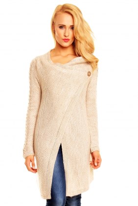 Poncho Frances Beige din Colectia de DE VARA