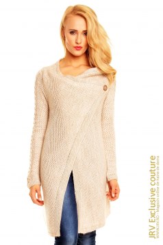 Poncho Frances Beige - Magazin online haine de dama Fashion