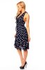 SCOASE DIN STOC - Rochie cu buline Dany Dark-Blue