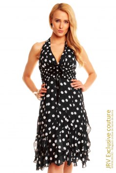 Rochie cu buline Dany Black - Magazin online haine de dama Fashion