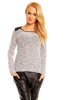 DE VARA - Bluza Orianna Grey-White