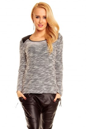 Bluza Orianna Black-White din Colectia de DE VARA