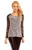 DE VARA - Bluza Darby Black-White