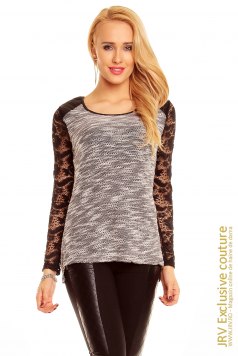 Bluza Darby Black-White - Magazin online haine de dama Fashion