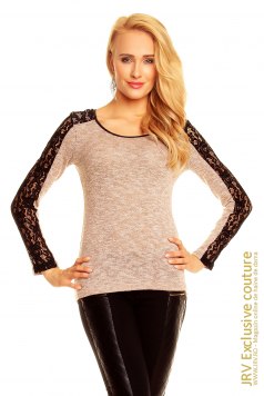 DE VARA - Bluza Sonya Beige Bluza Sonya Beige - Magazin online haine de dama Fashion