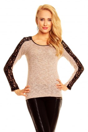 Bluza Sonya Beige din Colectia de DE VARA