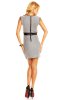 SCOASE DIN STOC - Rochie office Celia Light Grey