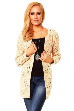 Cardigan Amalia Beige din Colectia de DE VARA