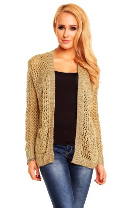 Cardigan Beatrix Beige din Colectia de DE VARA