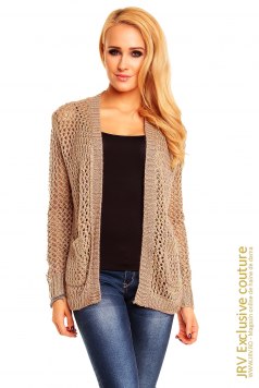 Cardigan Beatrix Brown - Magazin online haine de dama Fashion