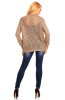 DE VARA - Cardigan Beatrix Brown