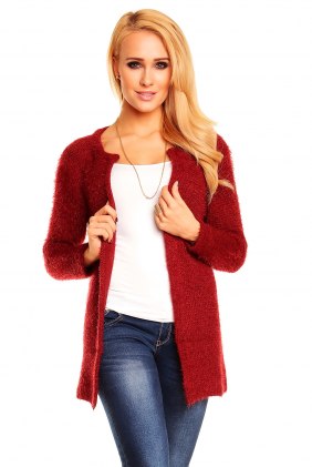 Cardigan Beka Bordeaux din Colectia de DE VARA