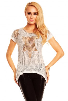 Pulover Yvette Creme-Gold din Colectia de DE VARA